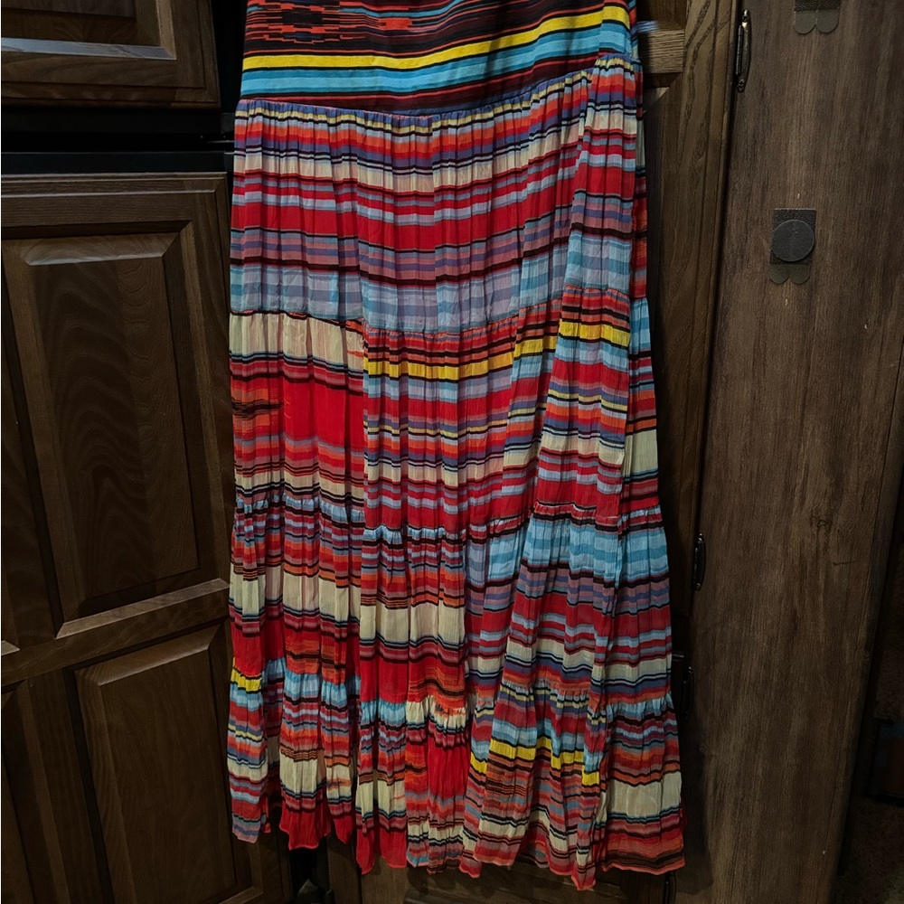 Southwest style colorful full length dress by Tunique. Cute with cowboy boots. - Picture 2 of 5